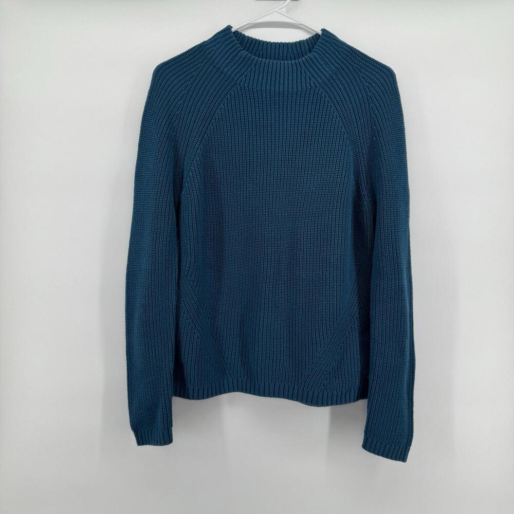 Pendleton Women’s Sweater Turquoise Cotton/ Cashmere Size M Knit Warm Cozy